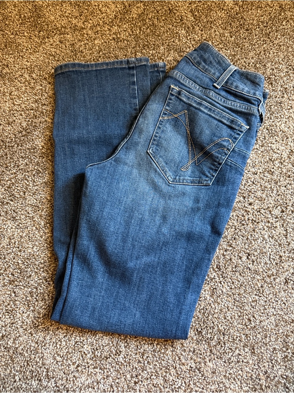 Ariat Women's Straight-Leg Jeans in Classic Blue Denim